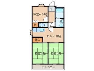 シャト－ハイツの物件間取画像